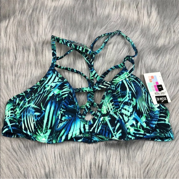 PINK Victoria's Secret Other - Victoria’s Secret PINK green caged bikini top XS